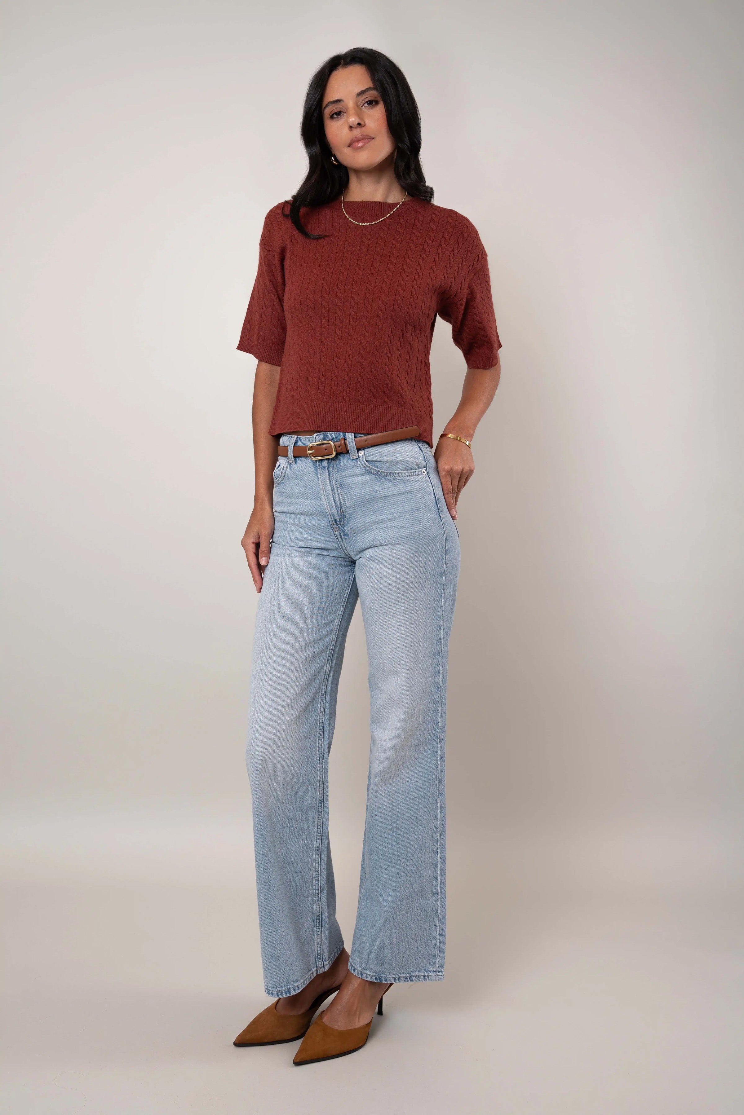 The Cable Knit Sweater Tee