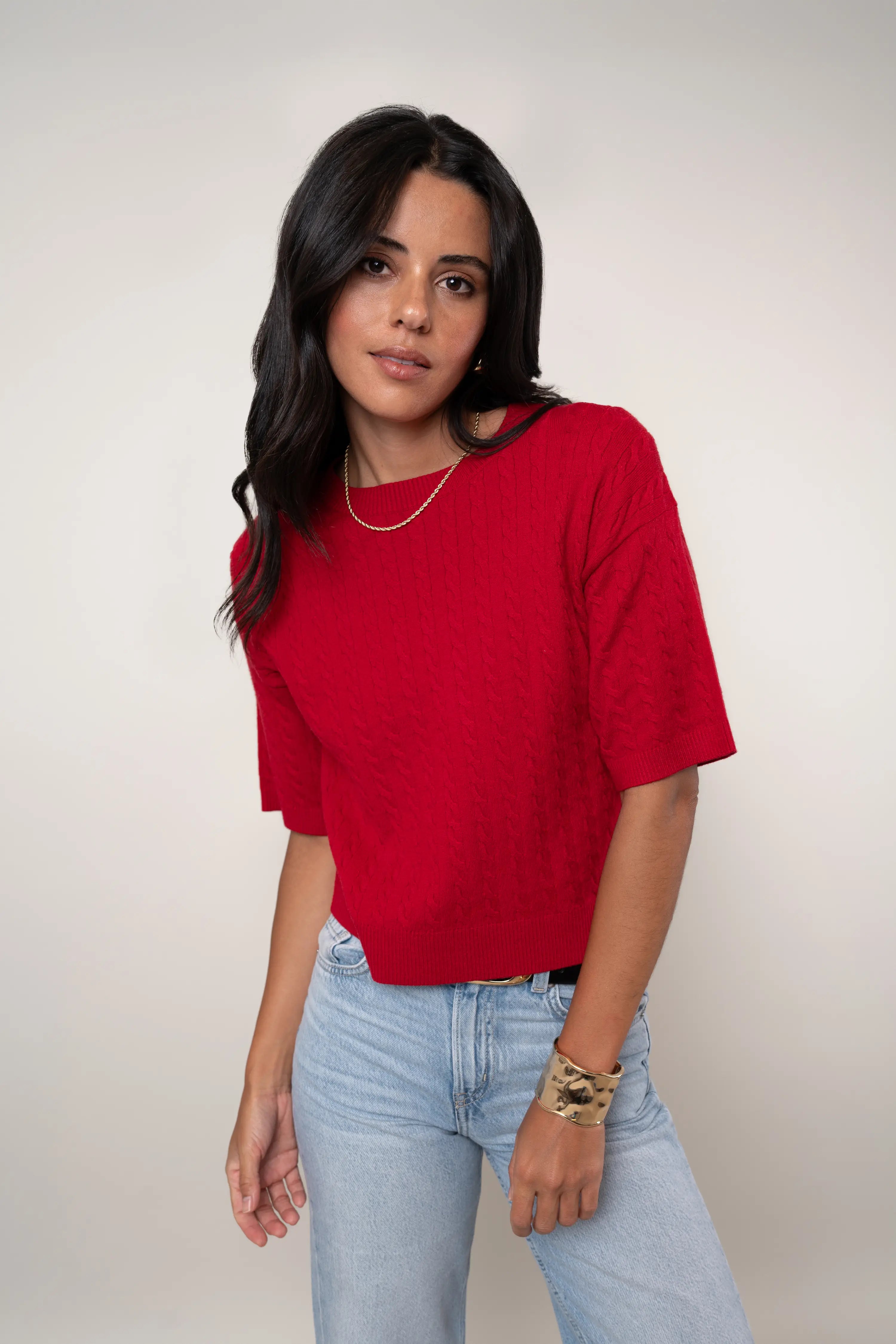 The Cable Knit Sweater Tee