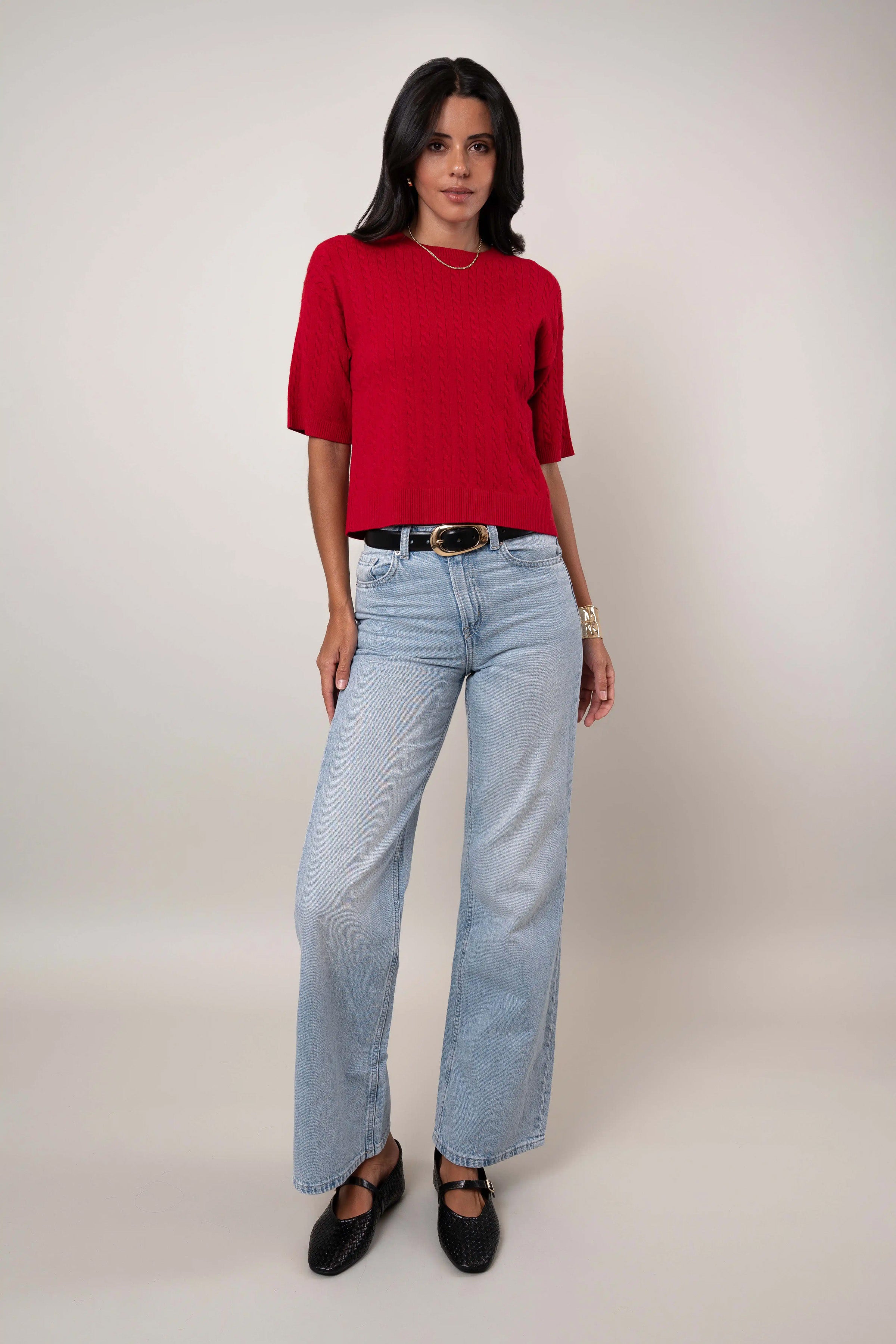 The Cable Knit Sweater Tee