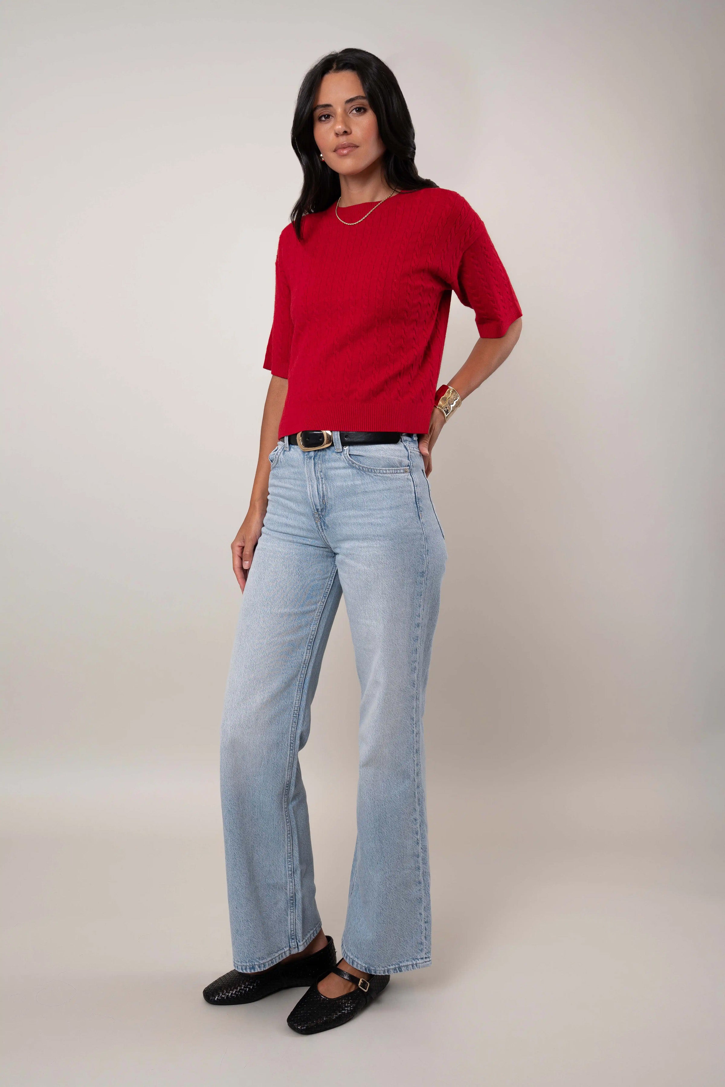 The Cable Knit Sweater Tee