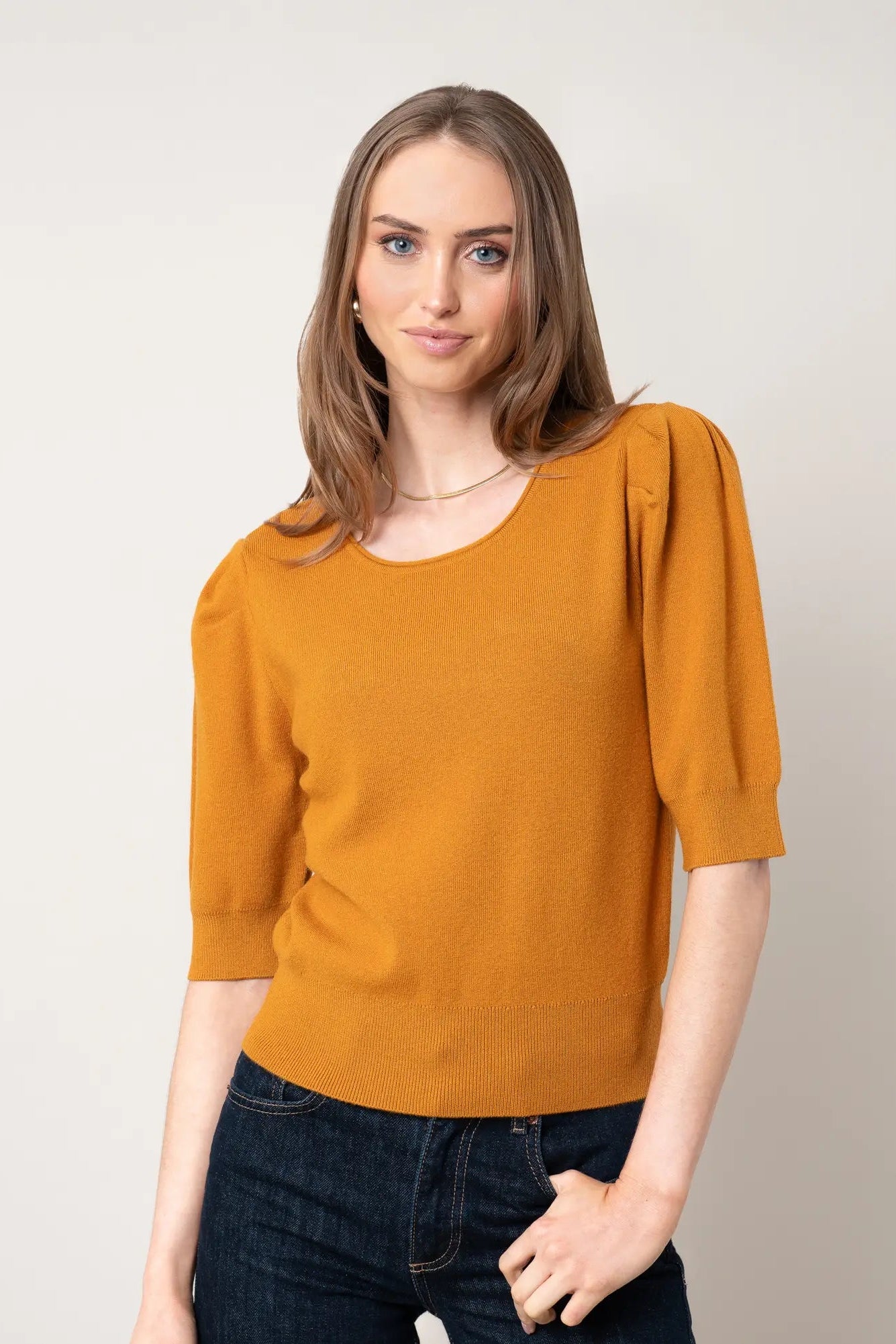 The Puff Sleeve Sweater Tee