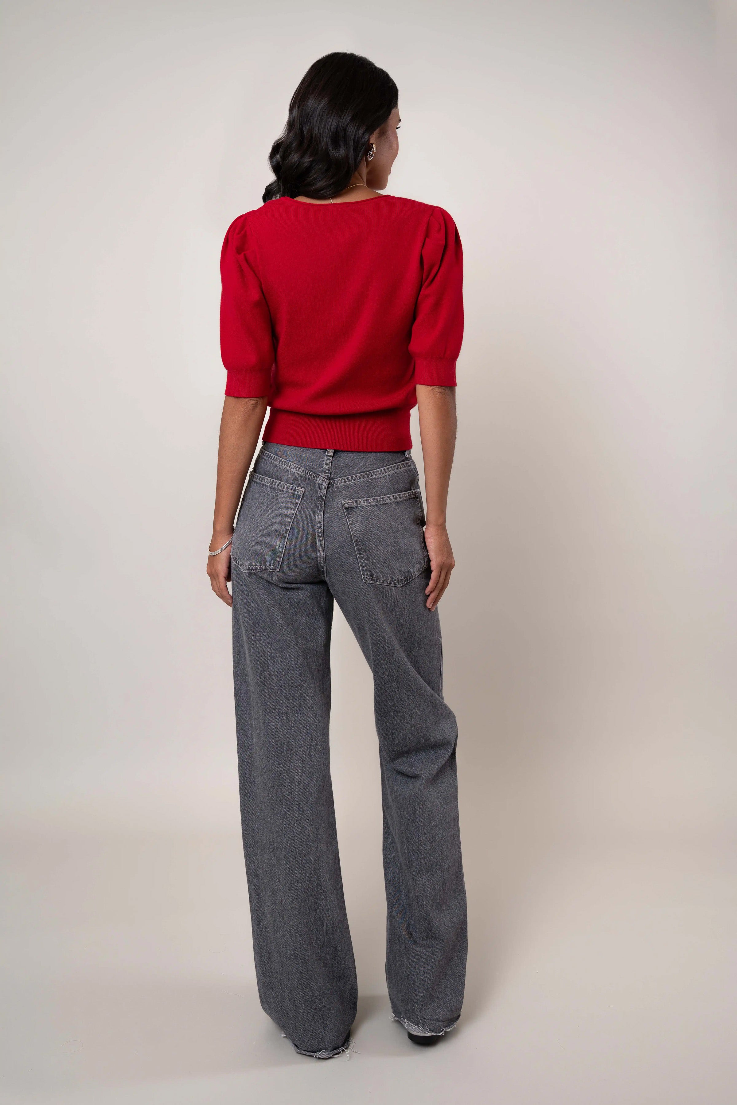 The Puff Sleeve Sweater Tee