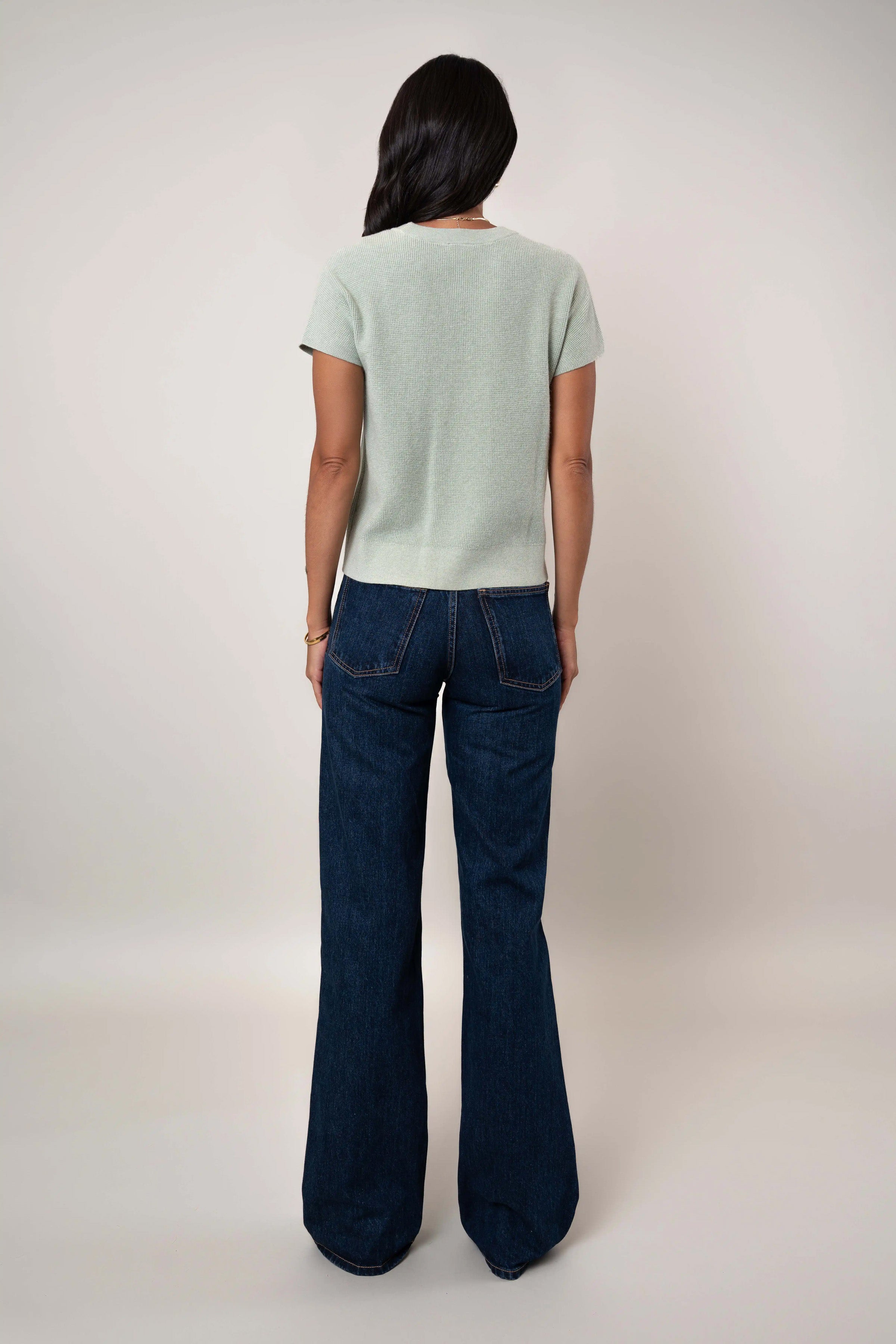 The Short Sleeve Seed Stitch Sweater