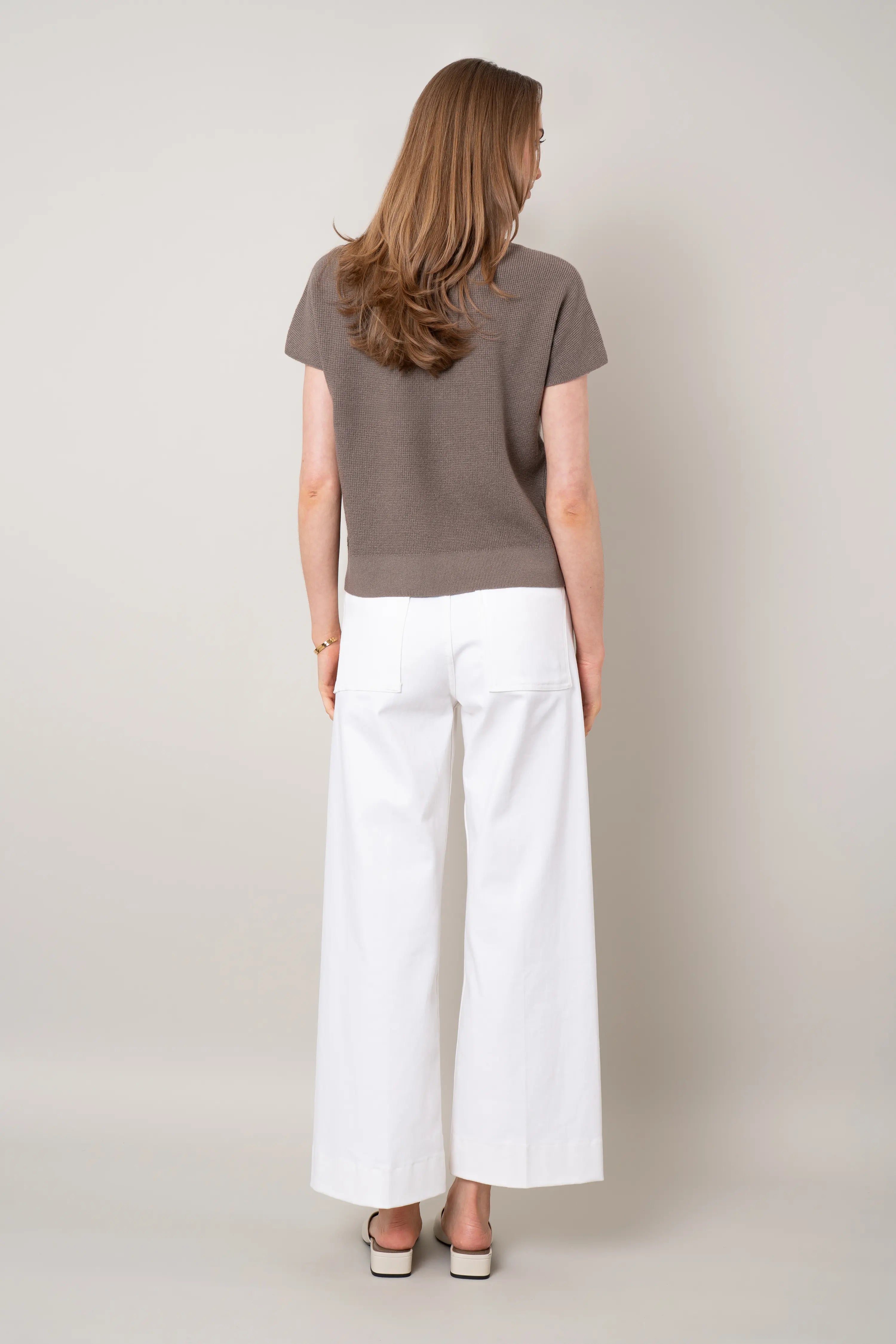 The Short Sleeve Seed Stitch Sweater