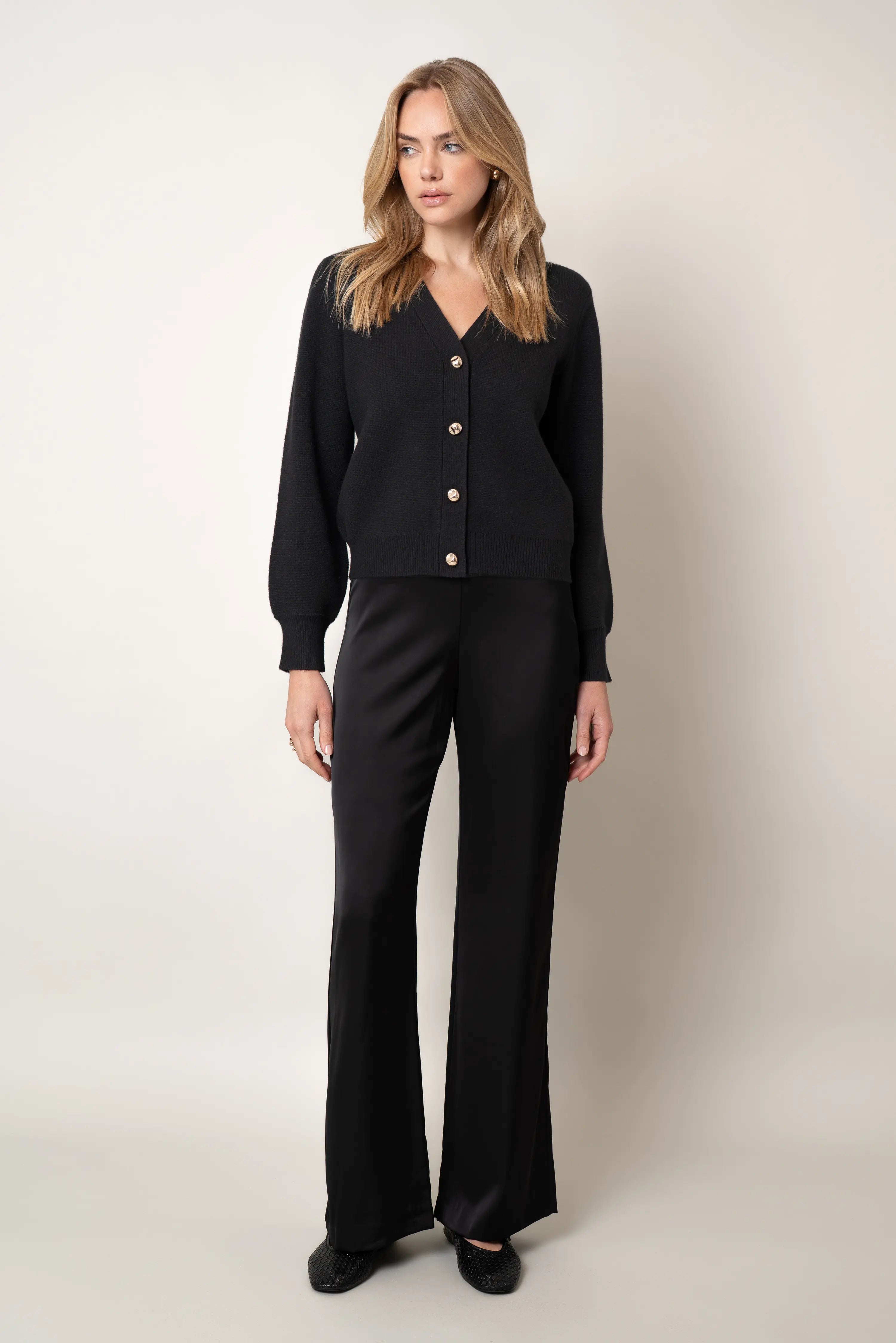 The Polished V-Neck Cardigan