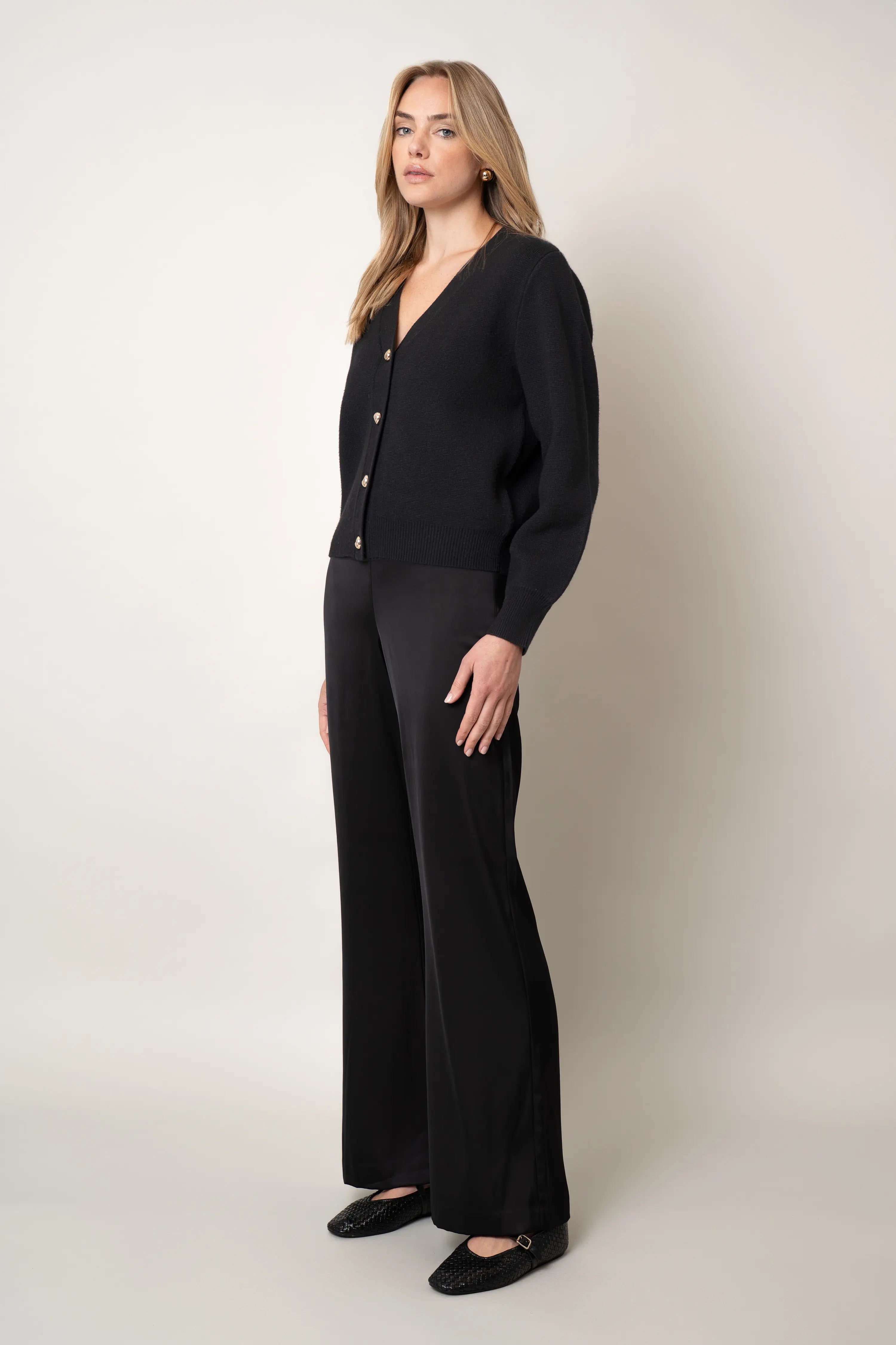 The Polished V-Neck Cardigan