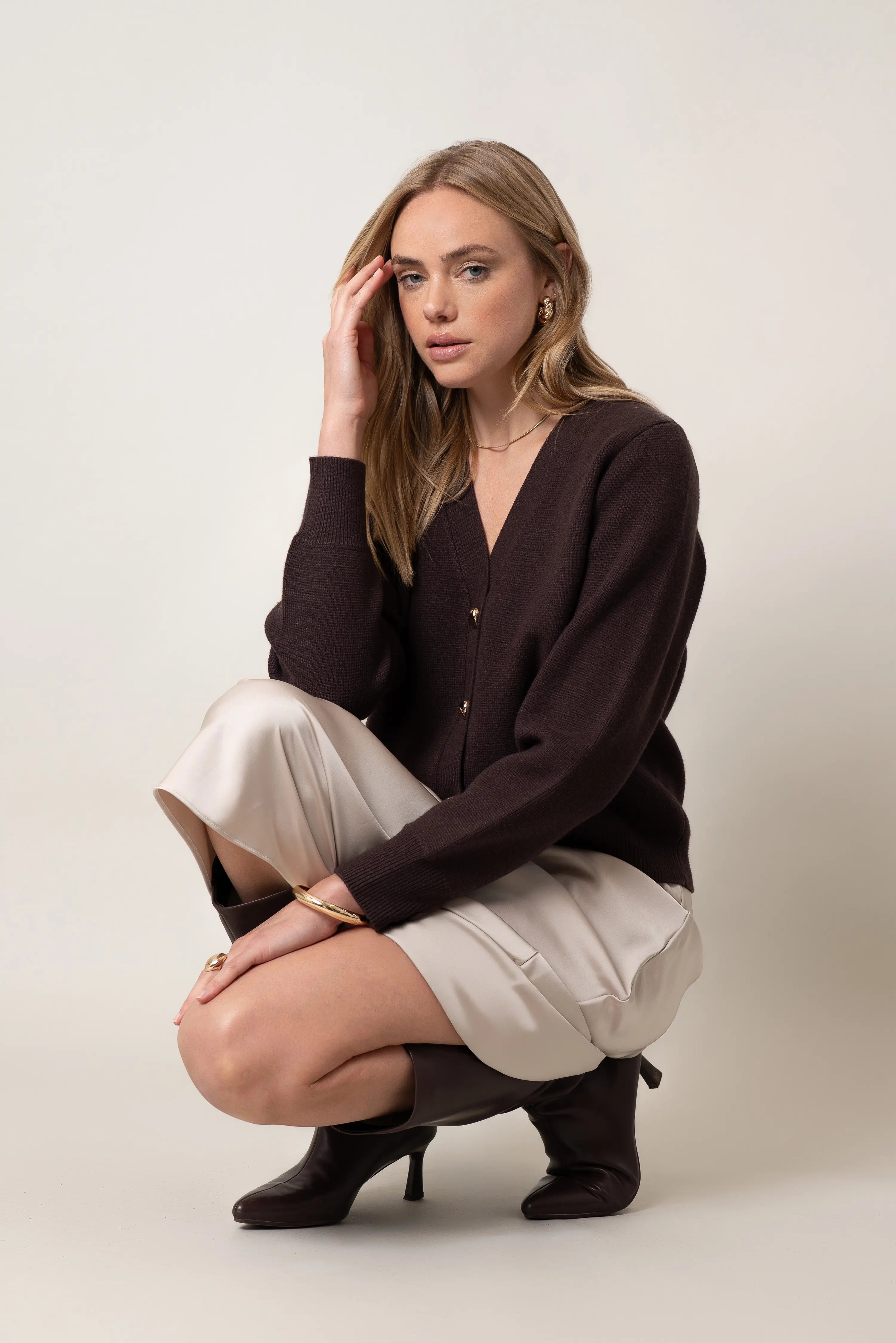 The Polished V-Neck Cardigan