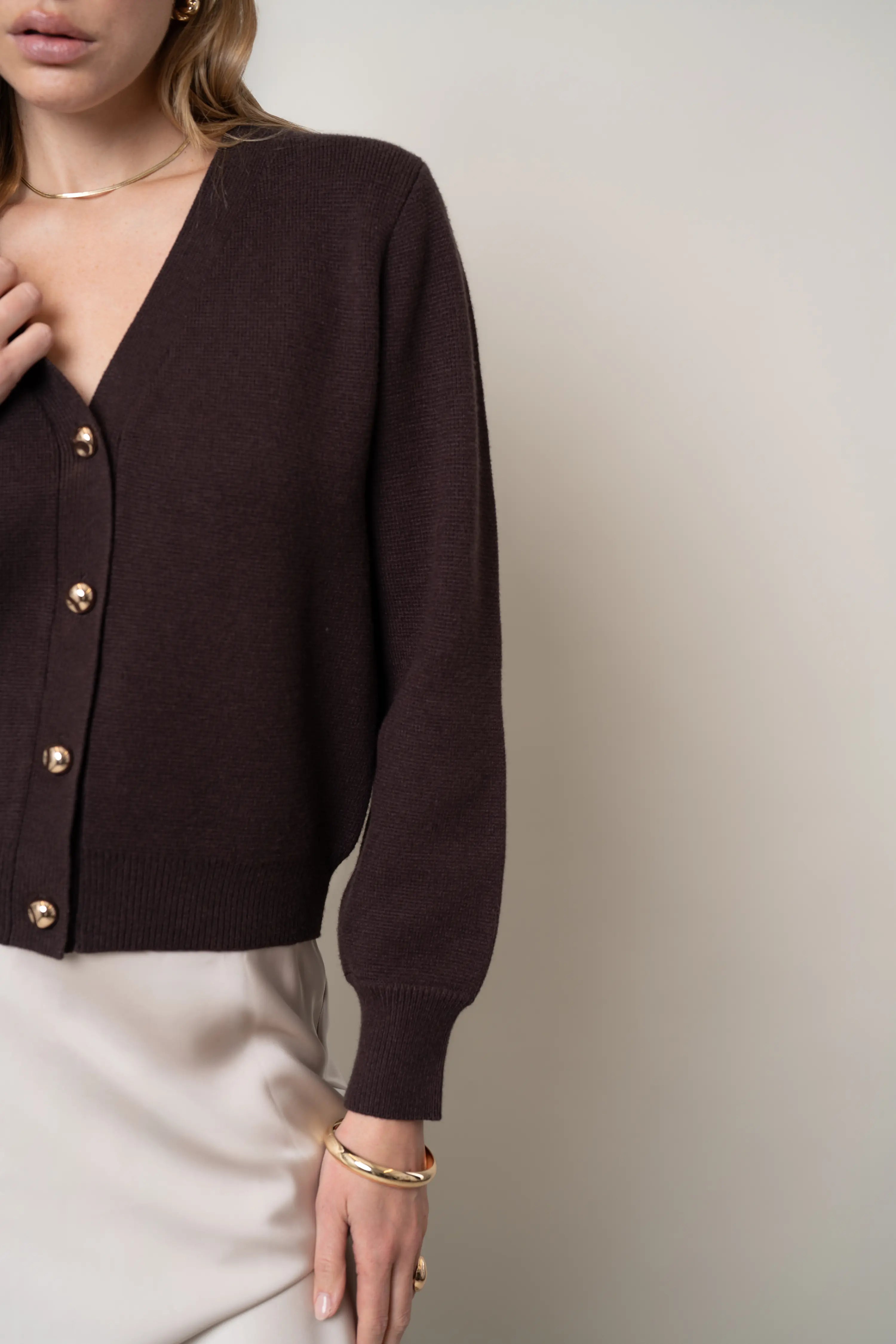 The Polished V-Neck Cardigan
