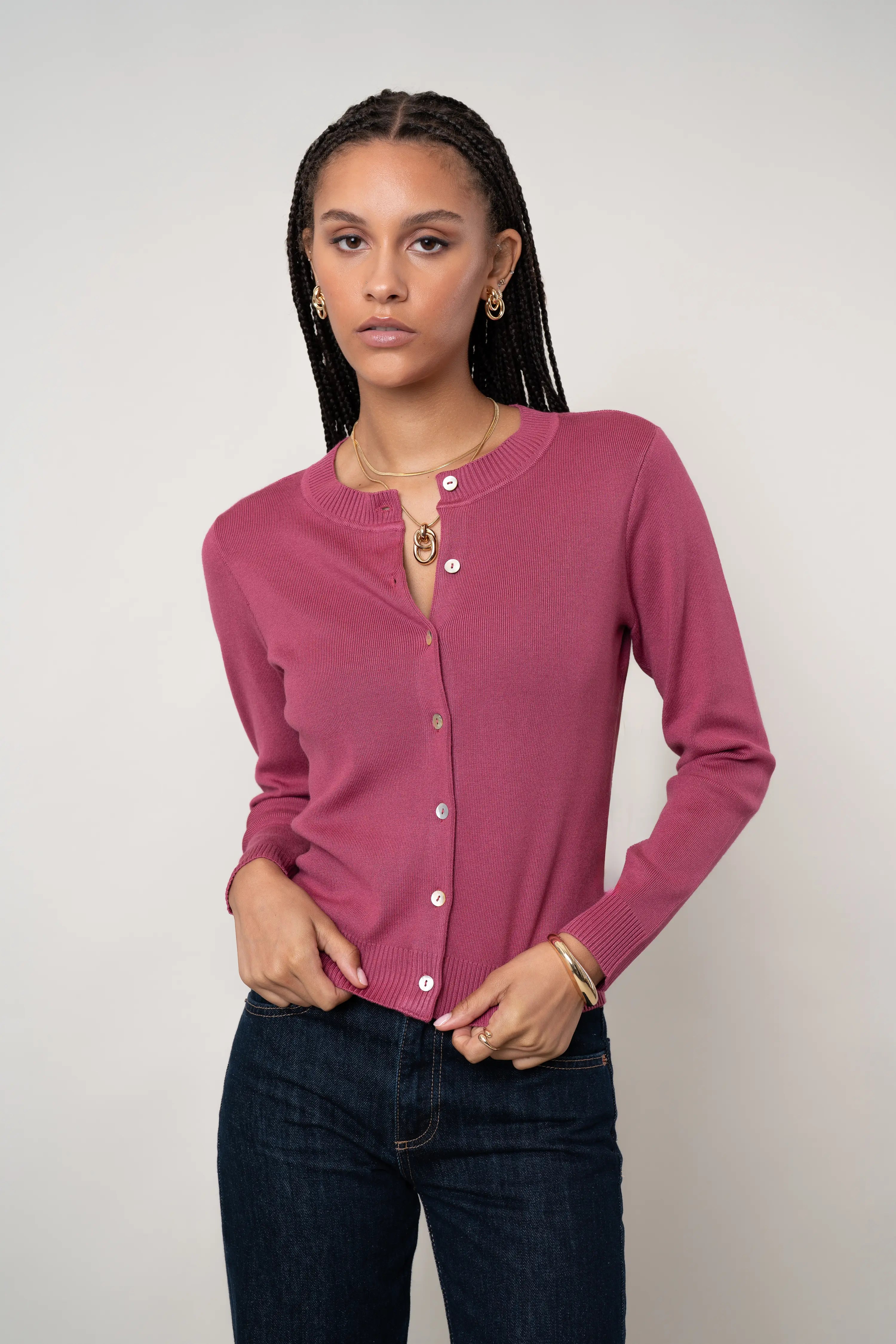 The Classic Crewneck Cardigan