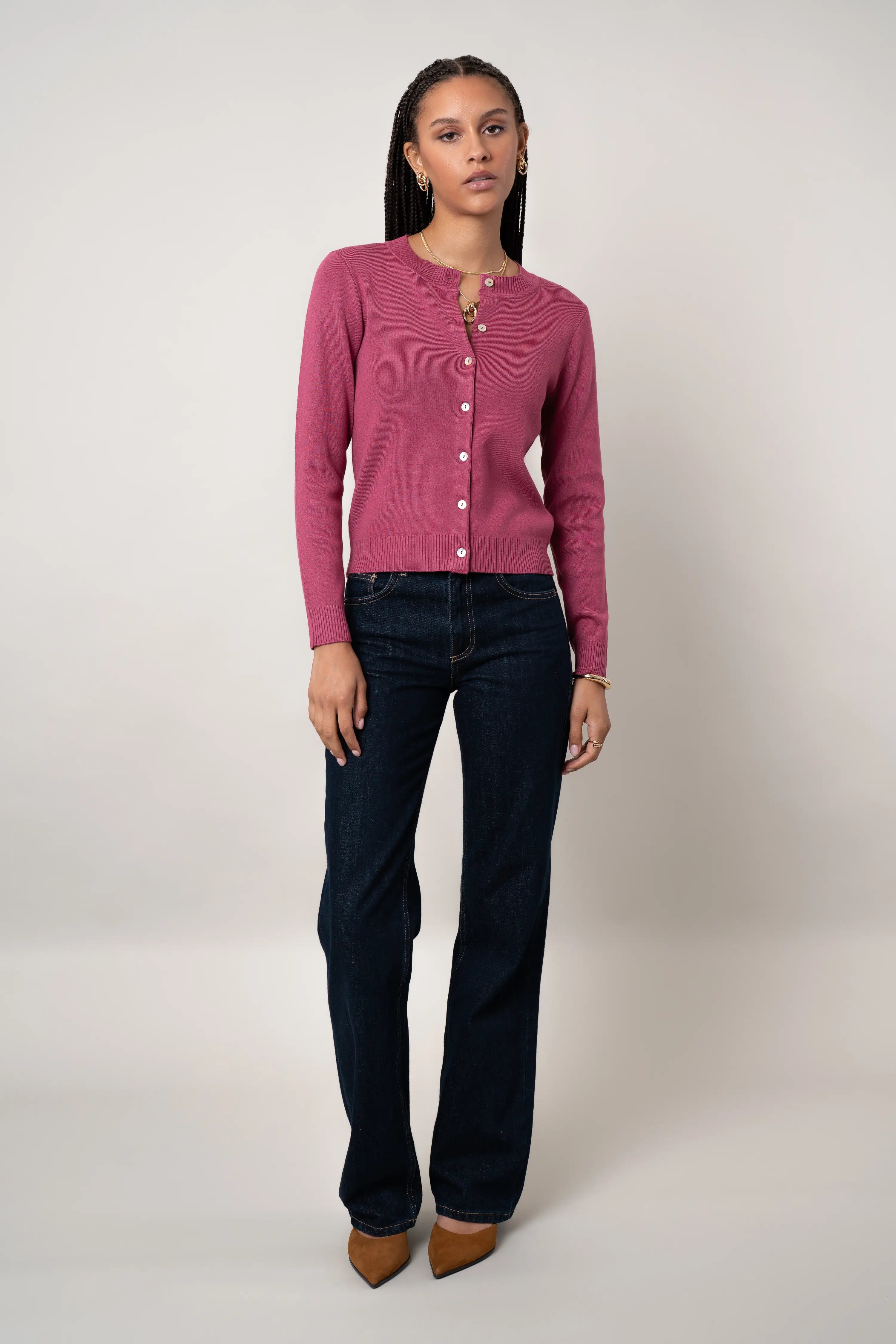 The Classic Crewneck Cardigan