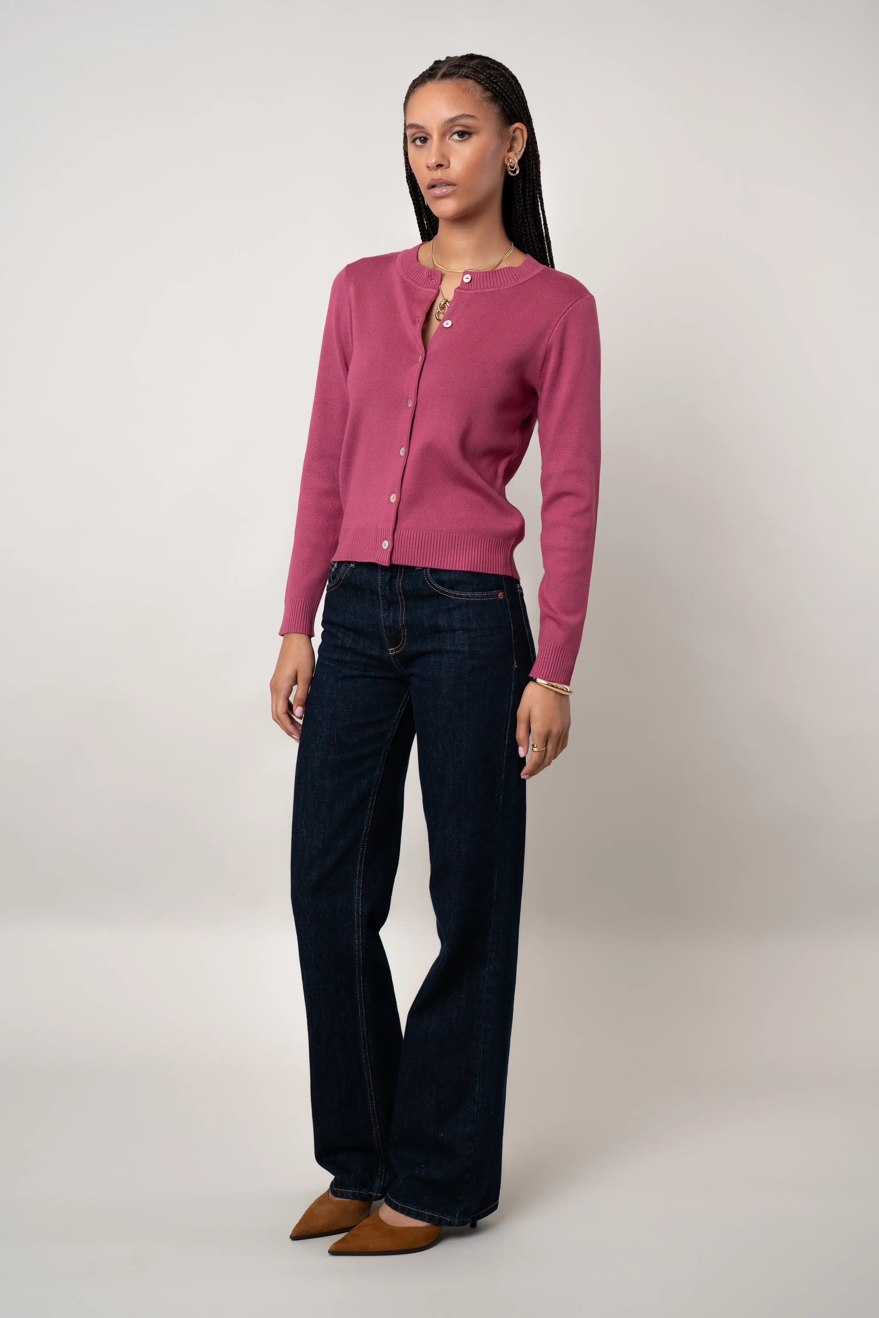 The Classic Crewneck Cardigan