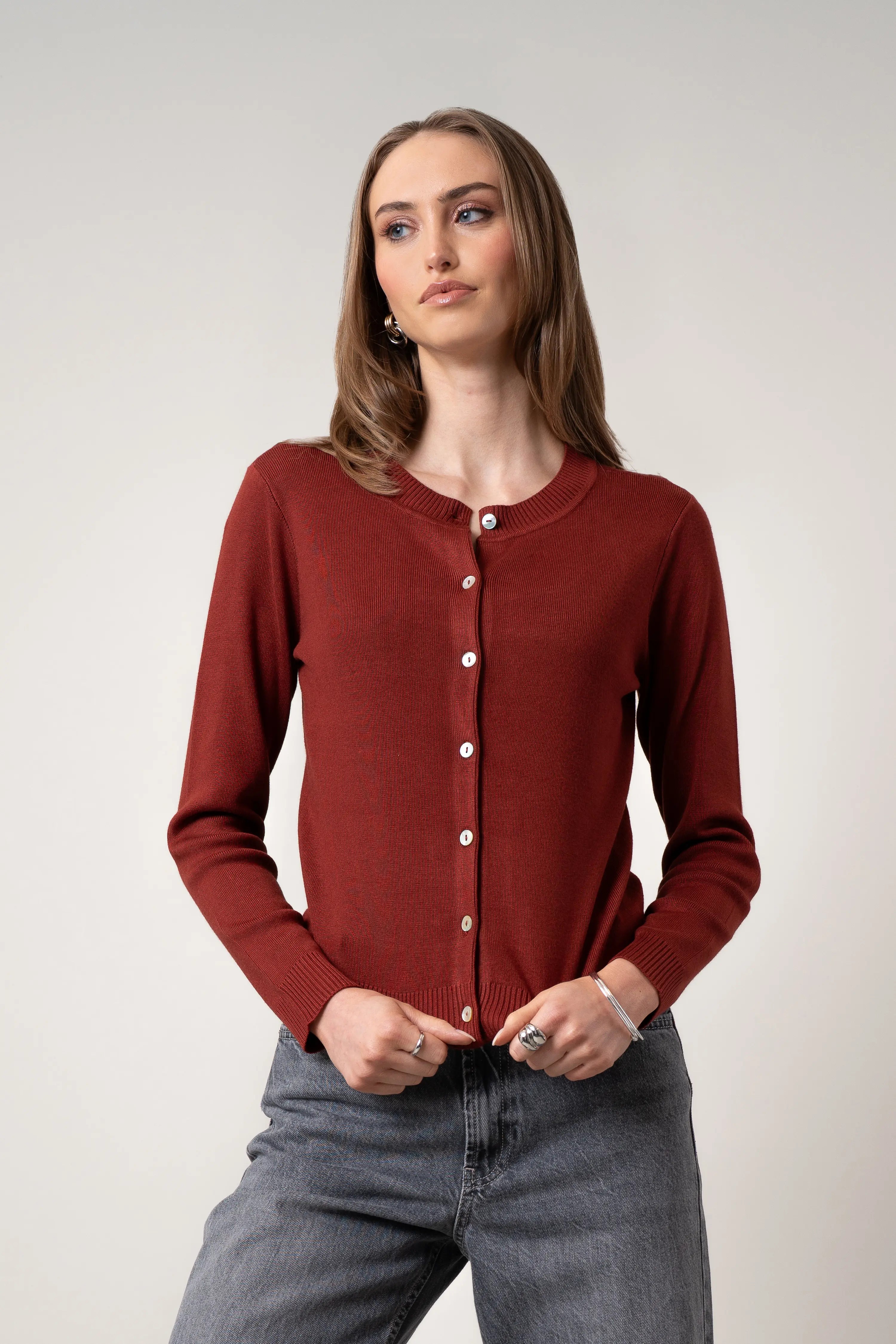 The Classic Crewneck Cardigan