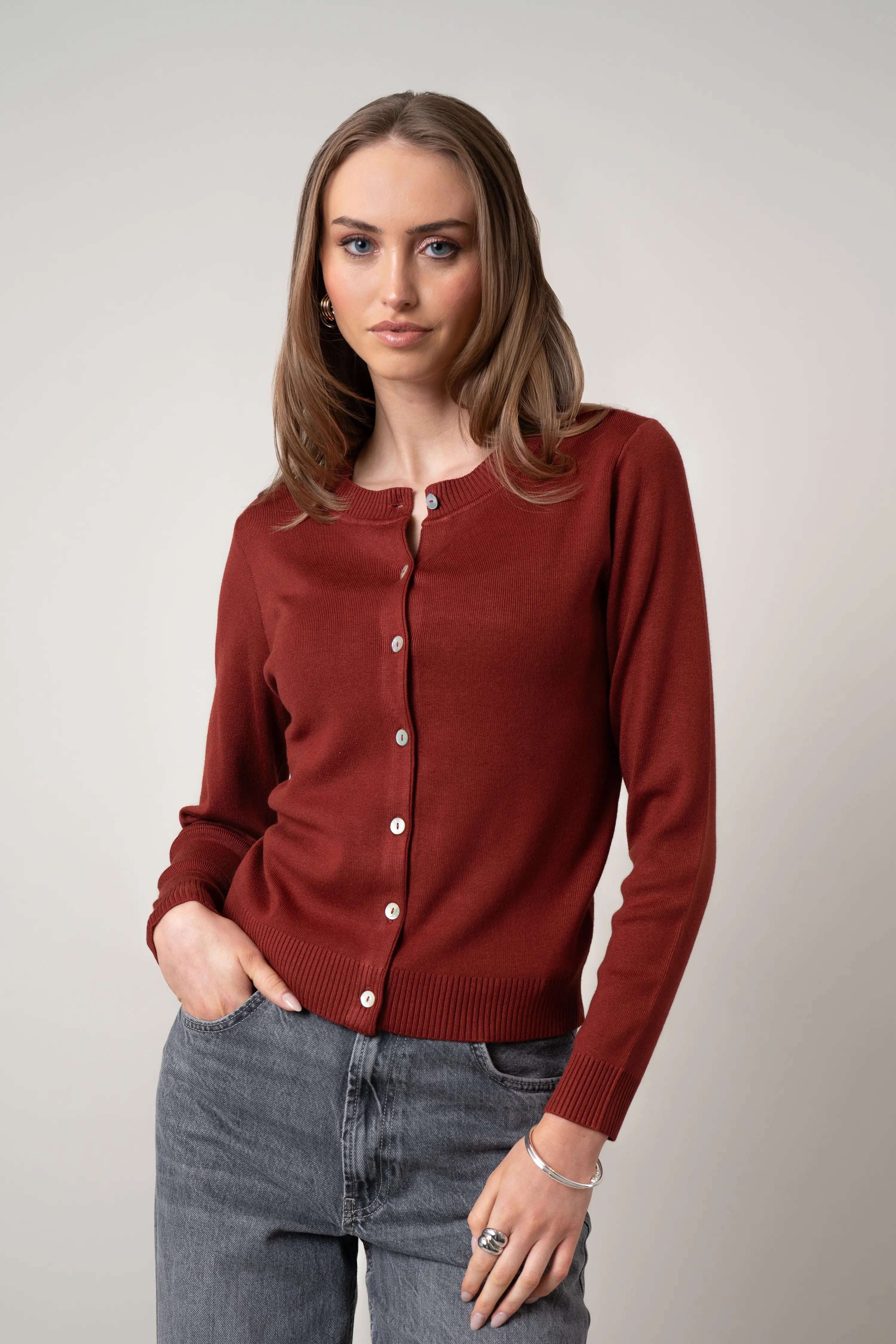 The Classic Crewneck Cardigan