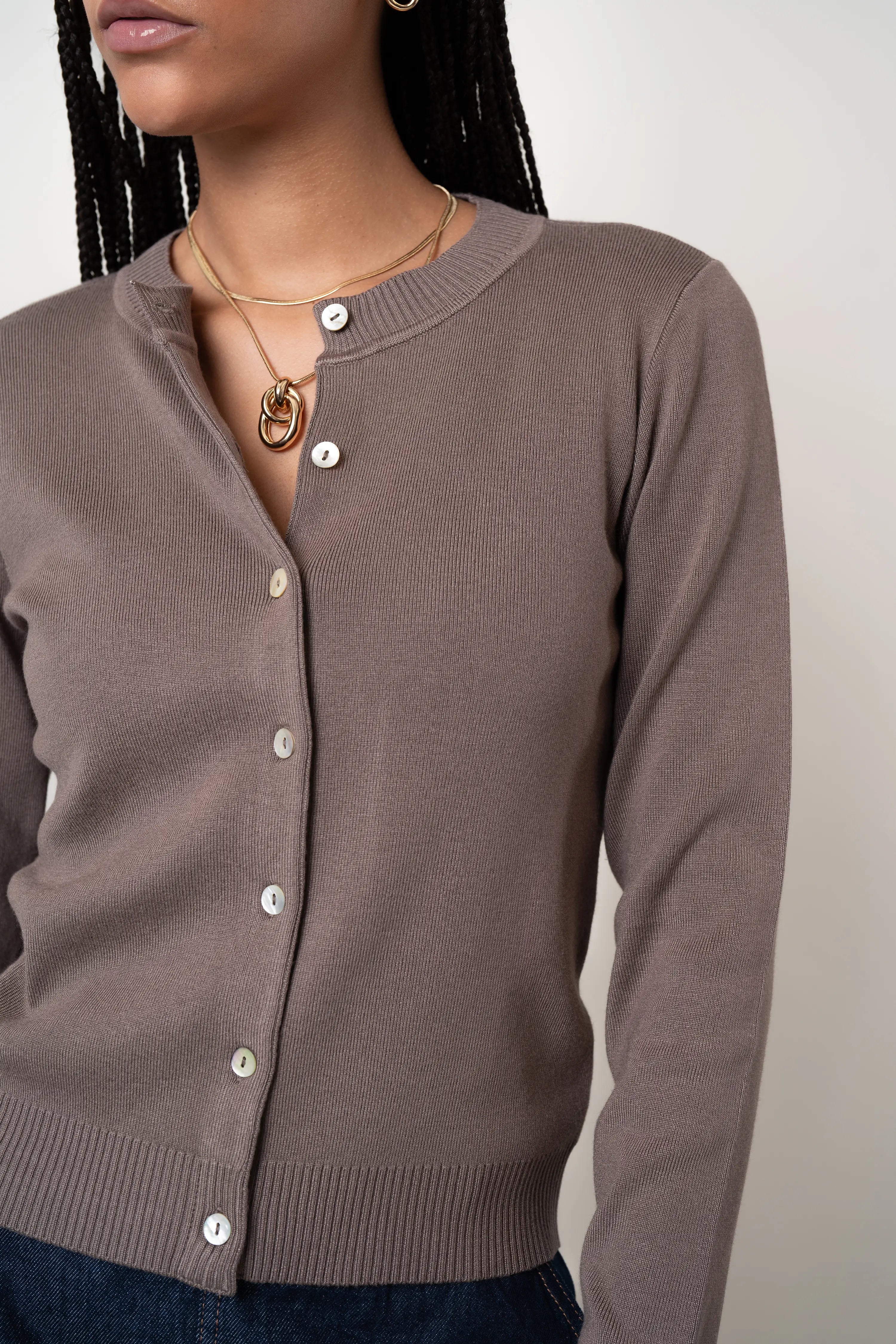 The Classic Crewneck Cardigan