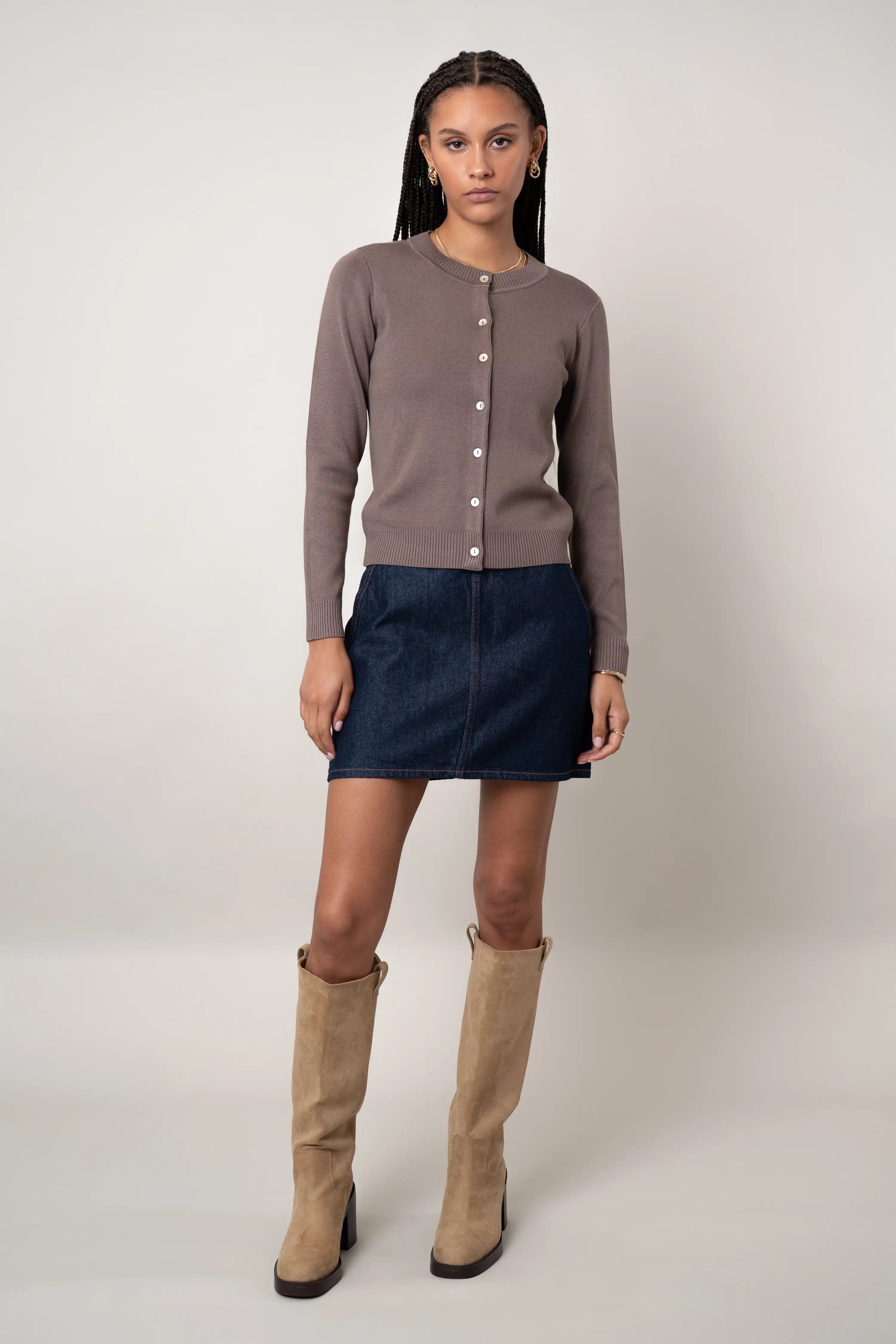 The Classic Crewneck Cardigan