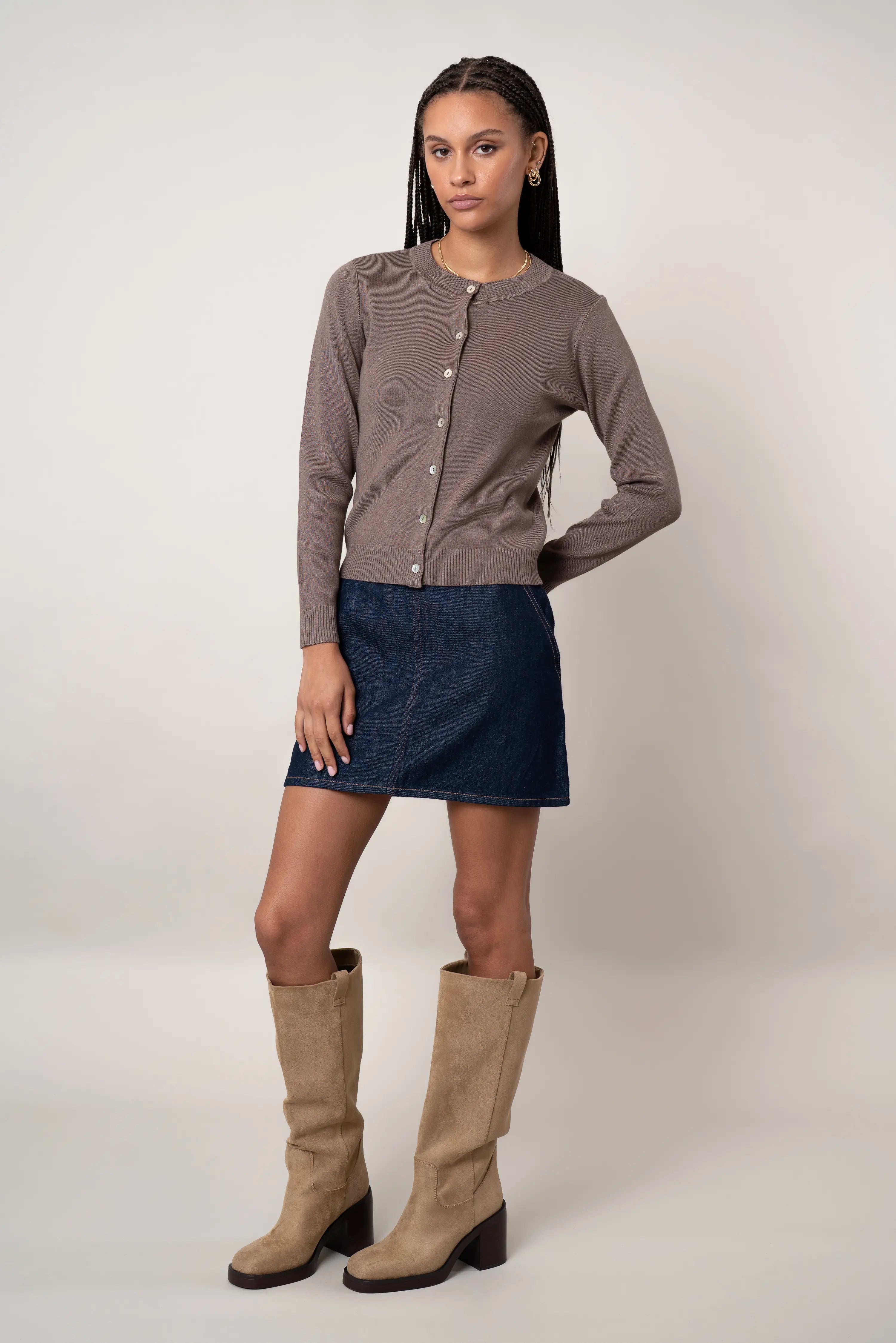 The Classic Crewneck Cardigan