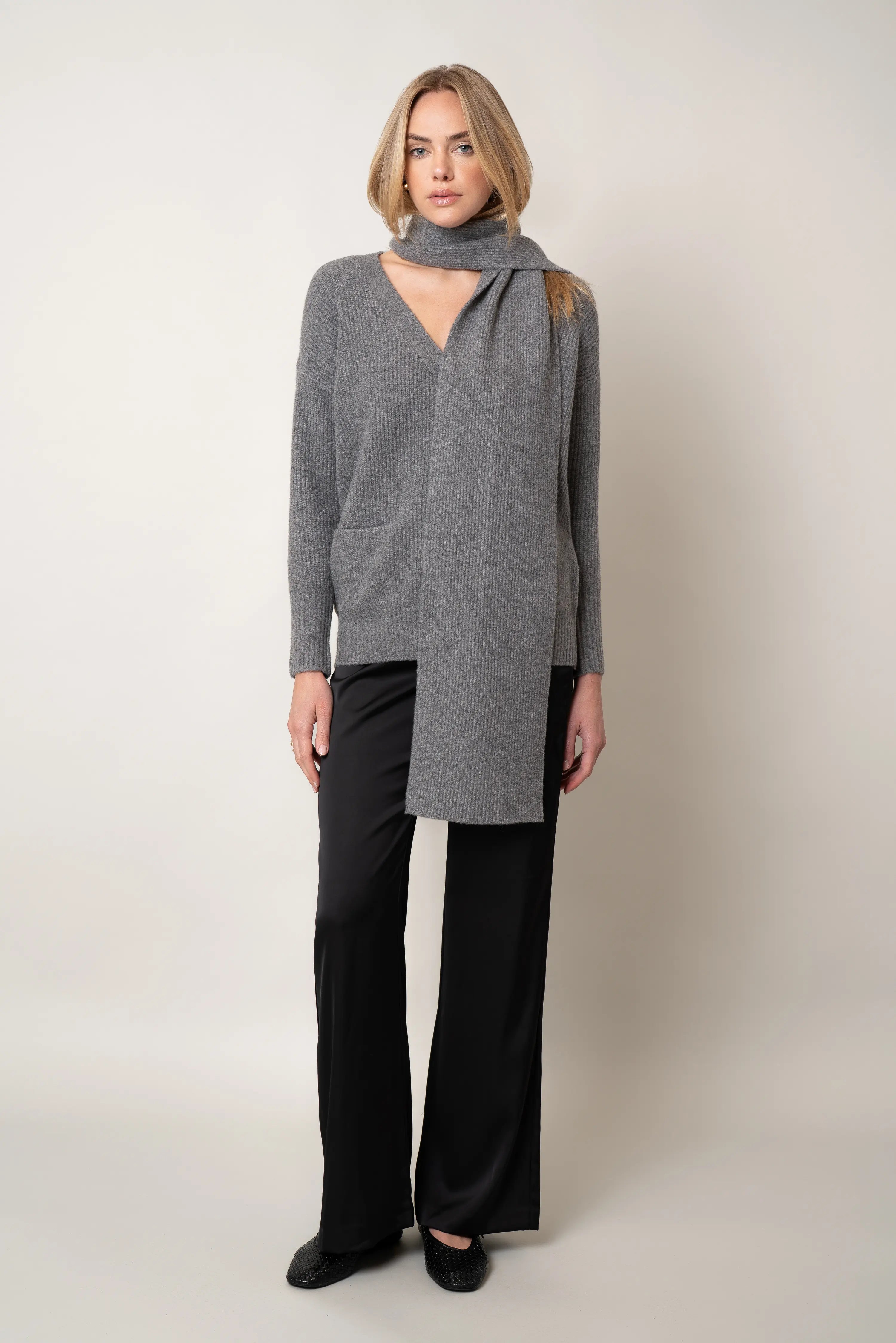 The Buttoned Wrap Cardigan