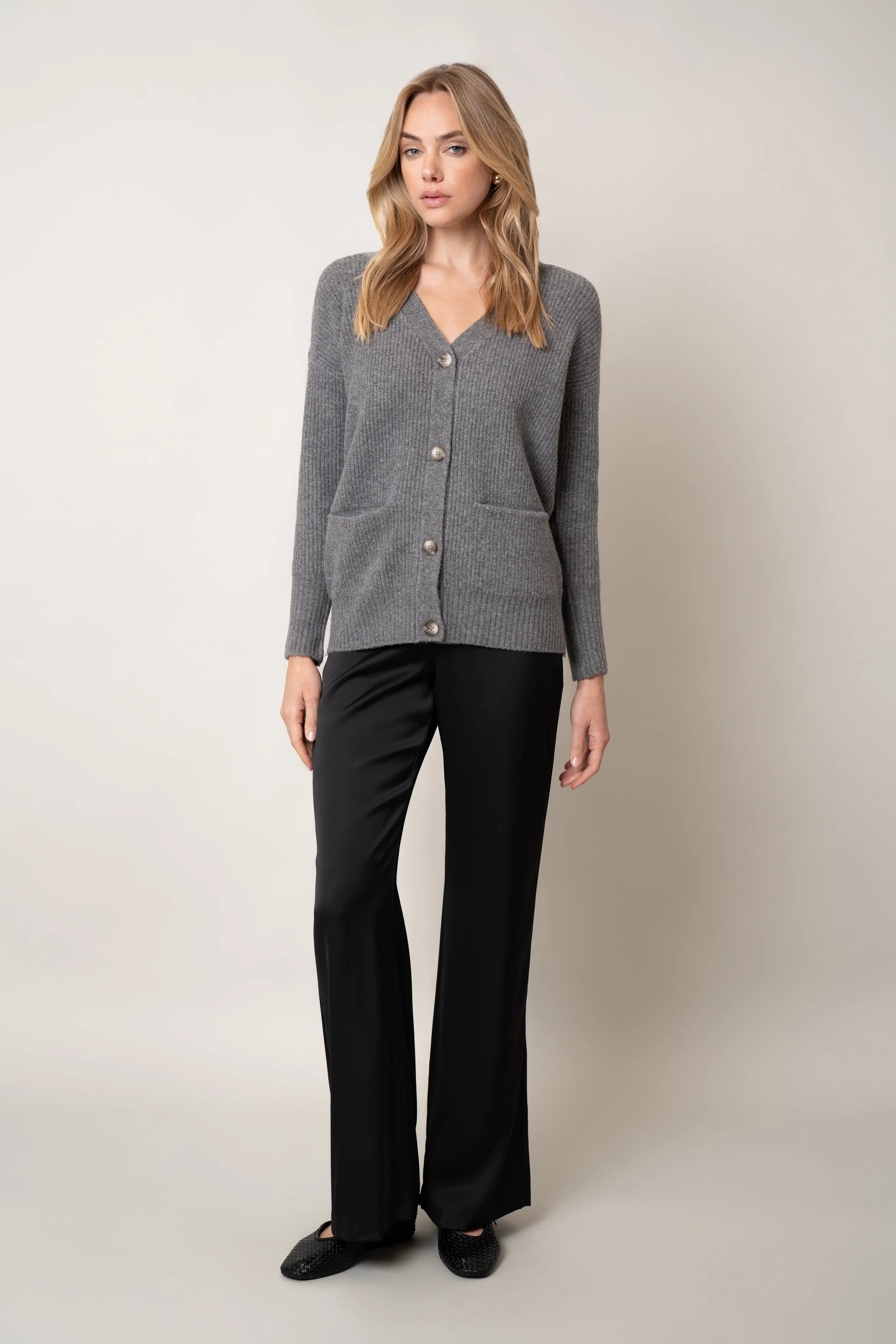 The Buttoned Wrap Cardigan