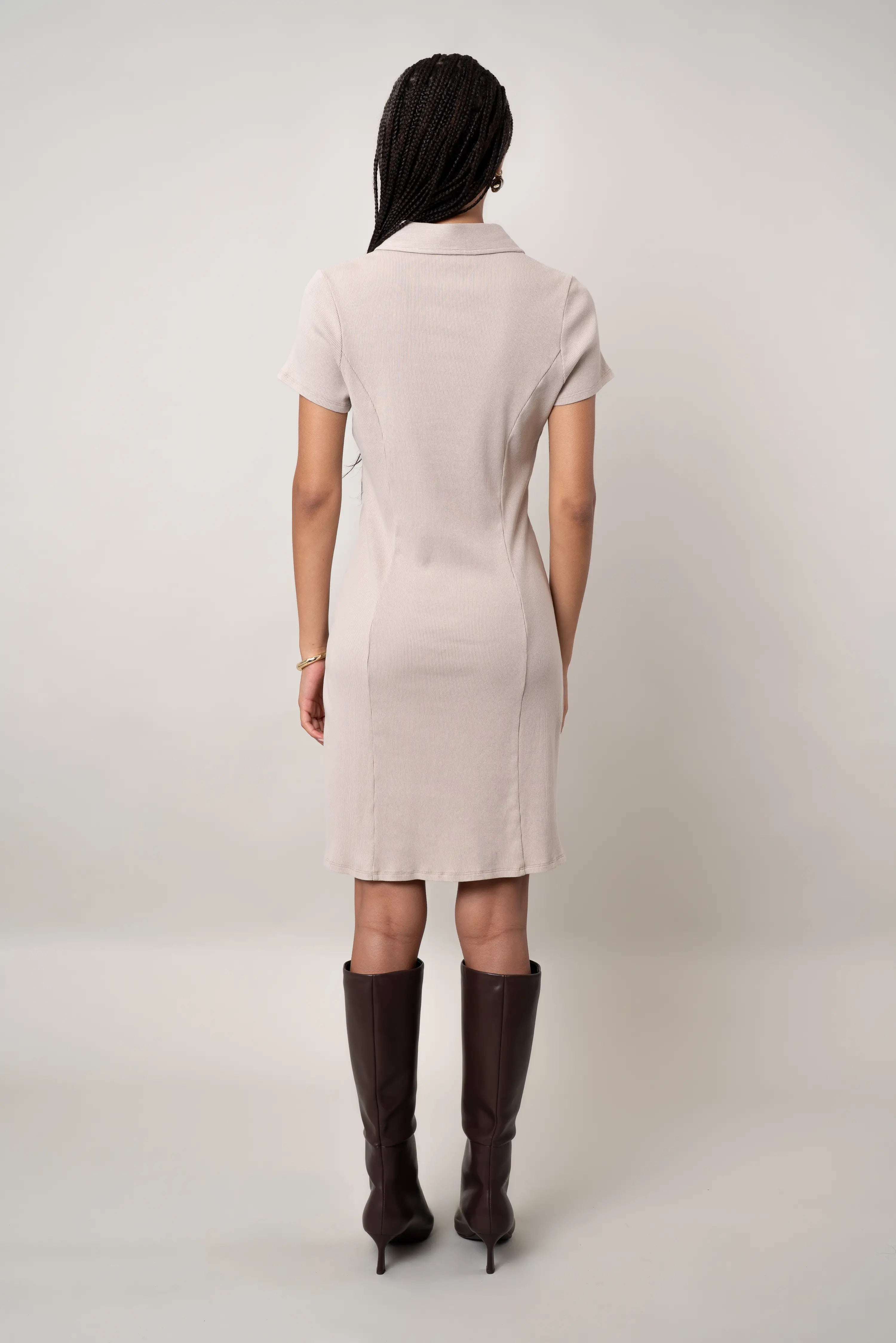 The Short Sleeve Polo Mini Dress
