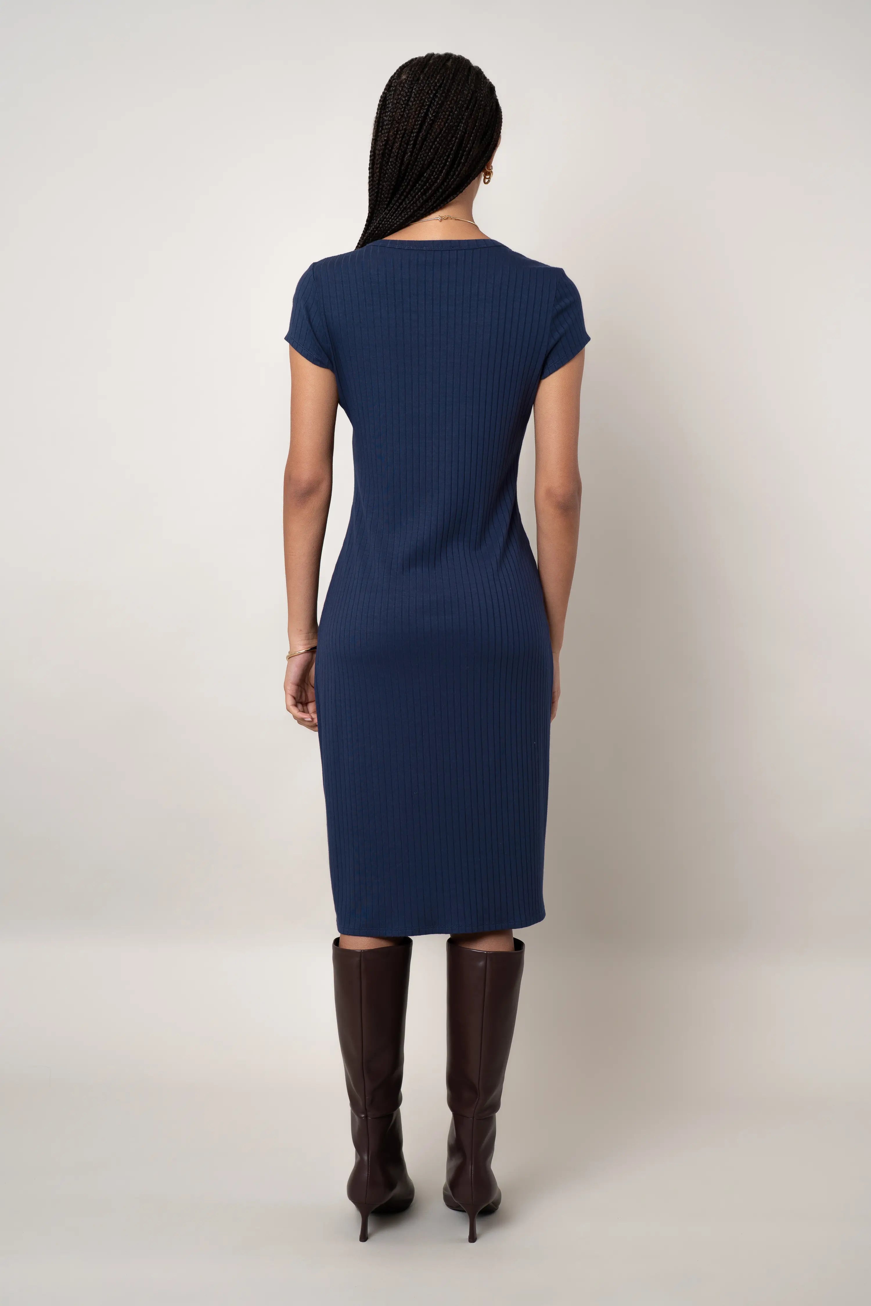 The Asymmetrical Button Dress