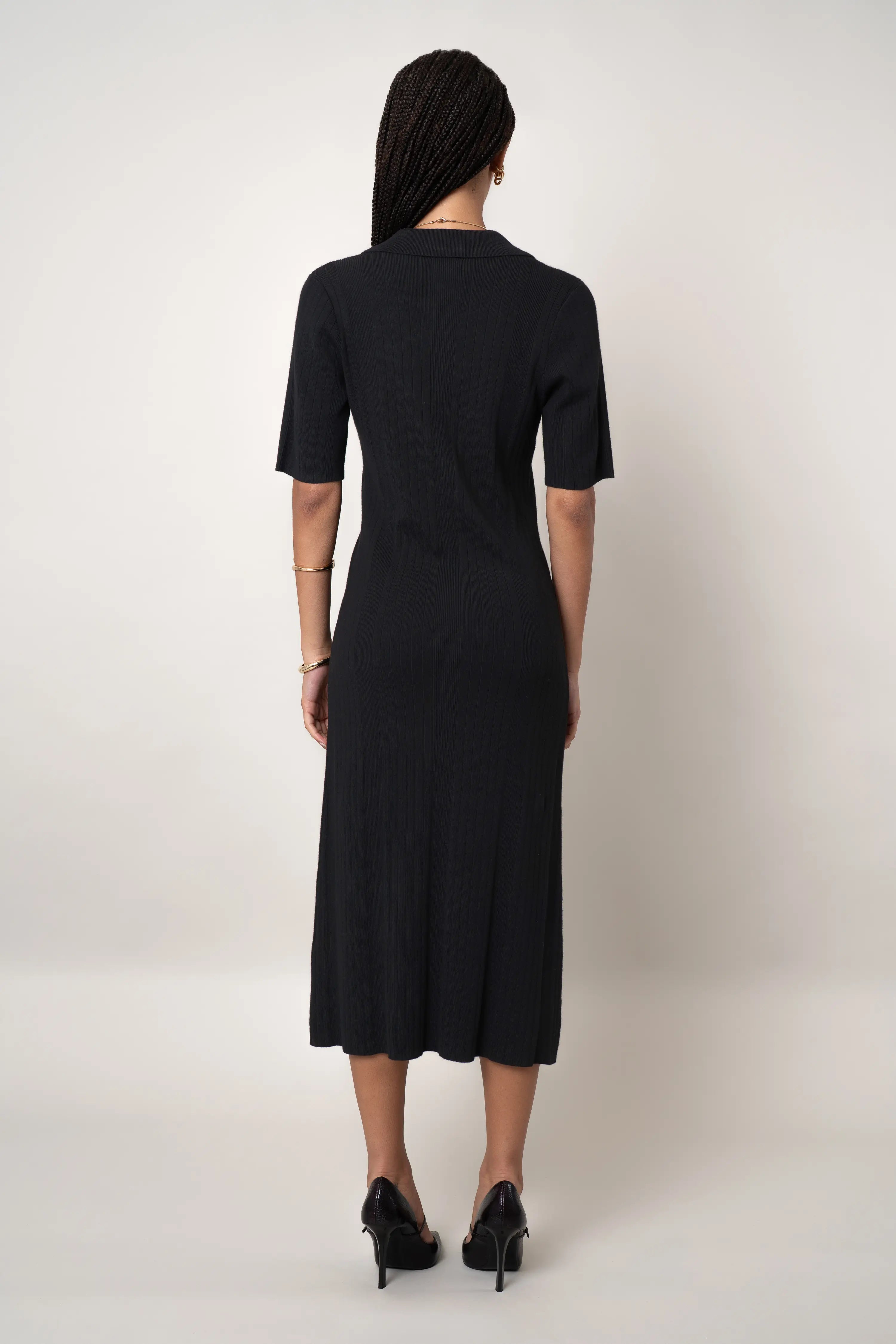 The Button-Front Polo Dress