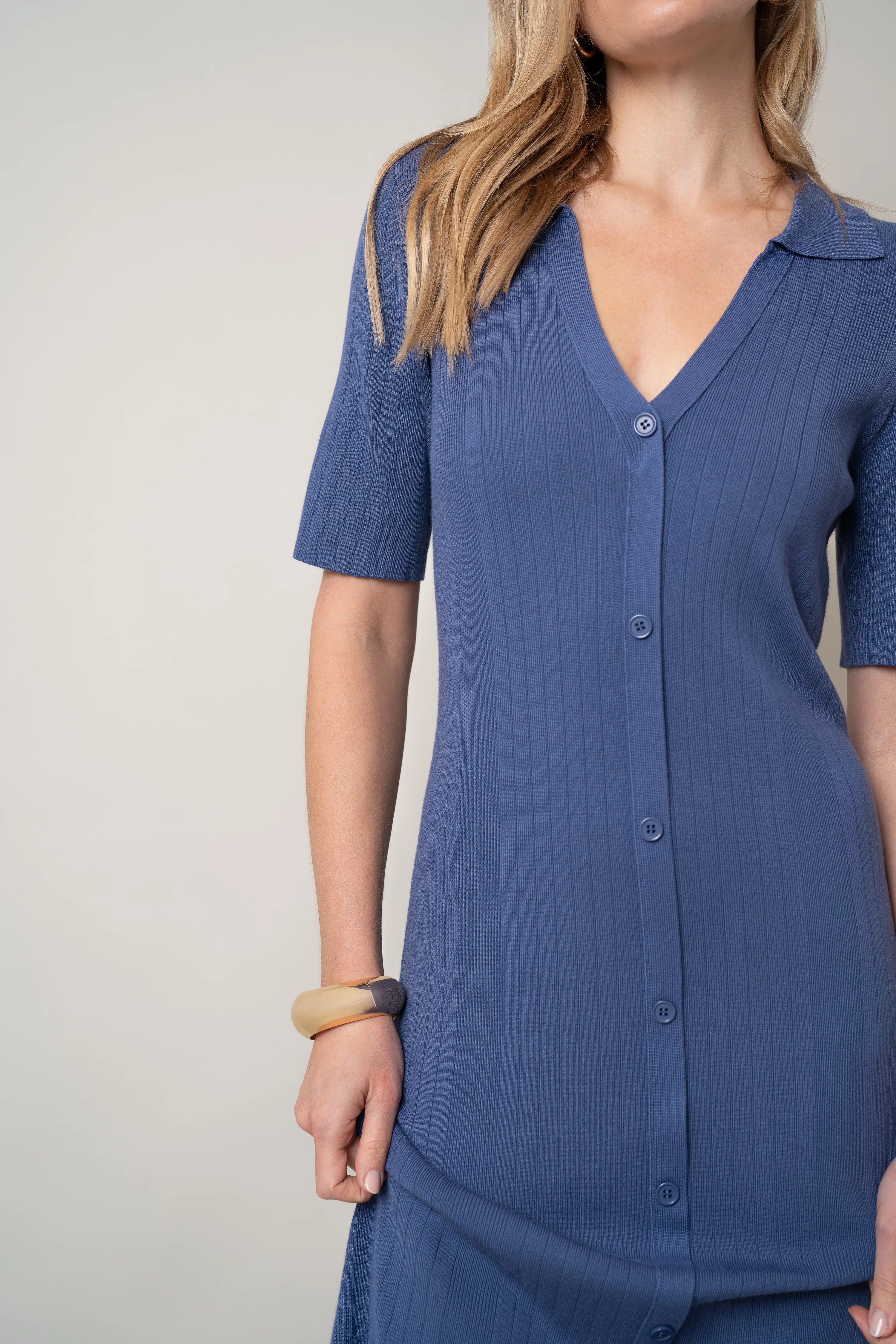The Button-Front Polo Dress