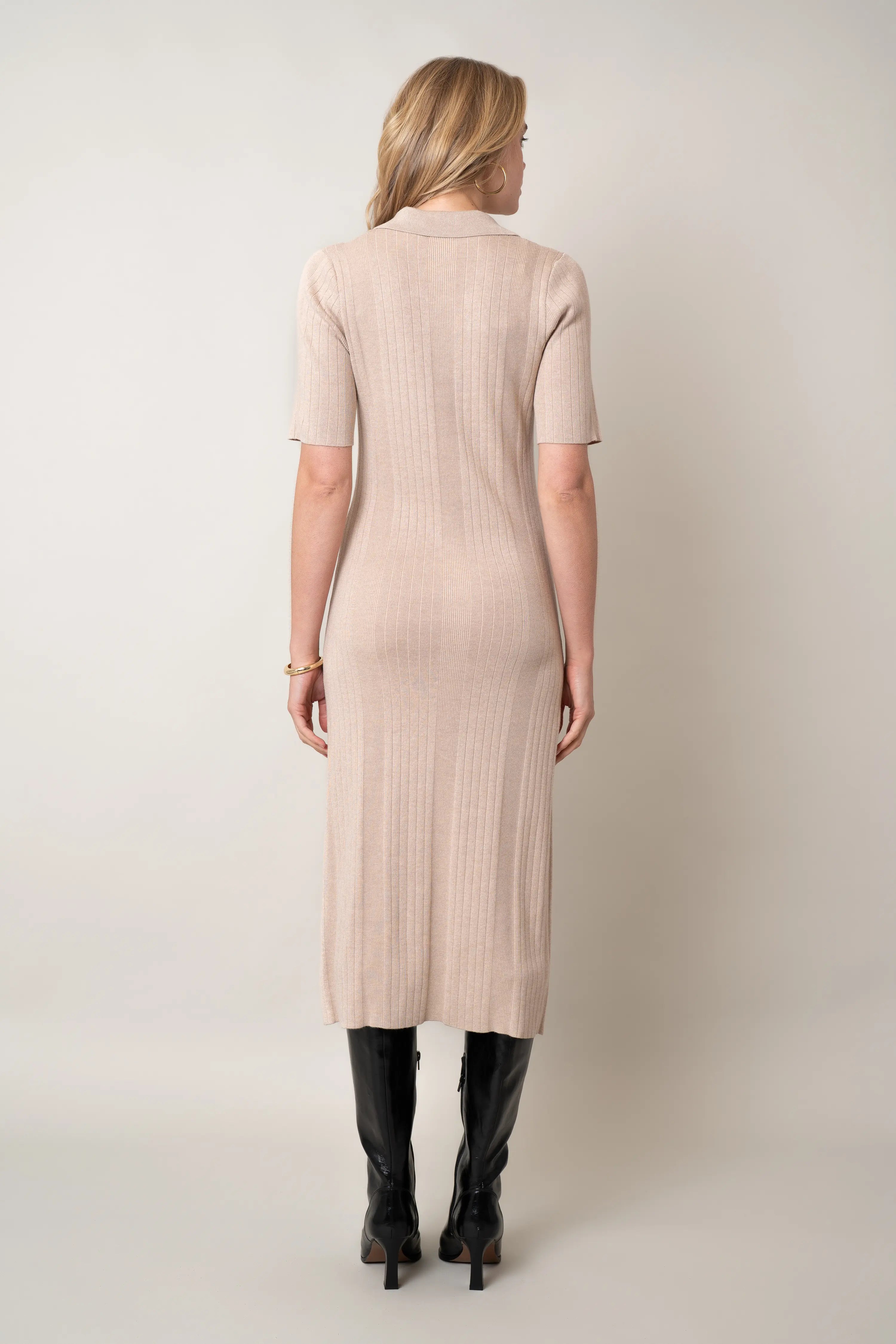 The Button-Front Polo Dress