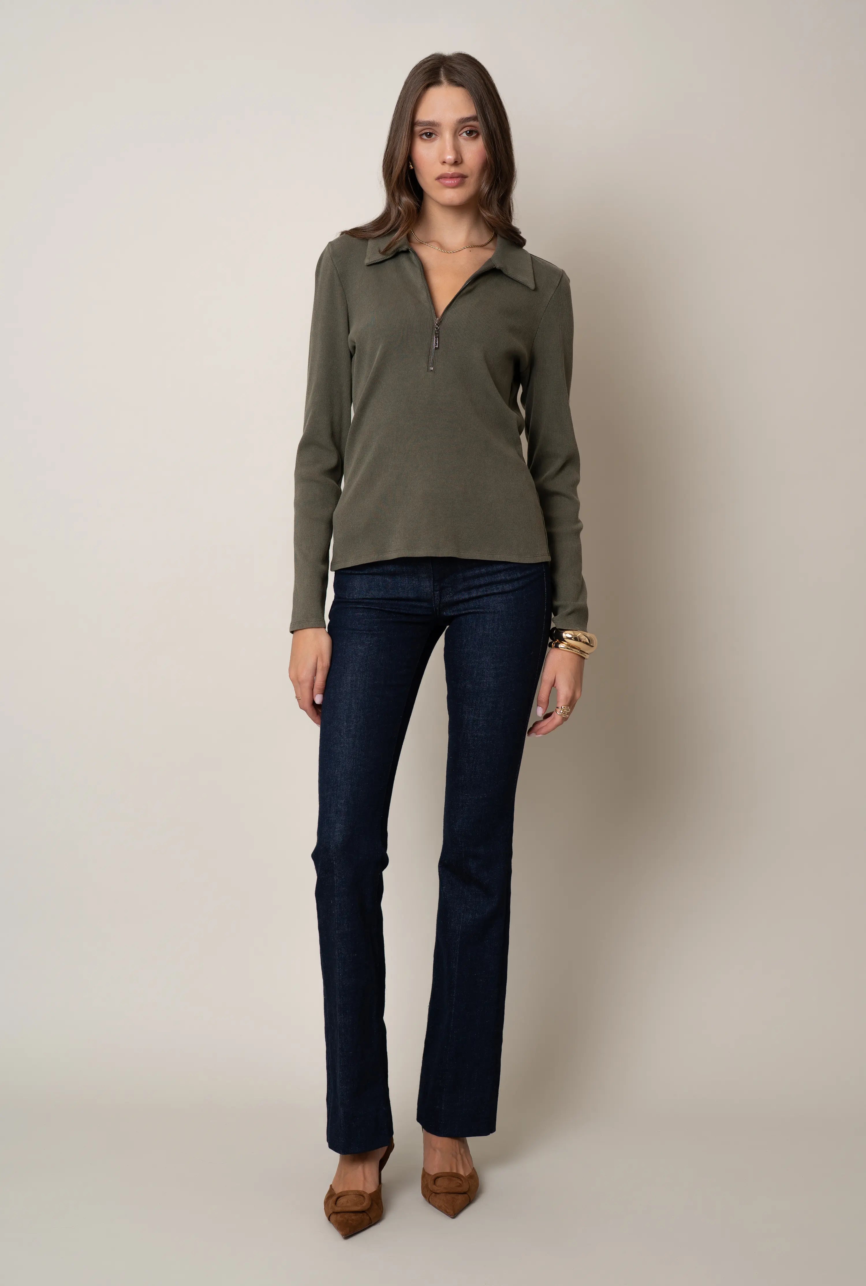 The Half-Zip Collared Knit