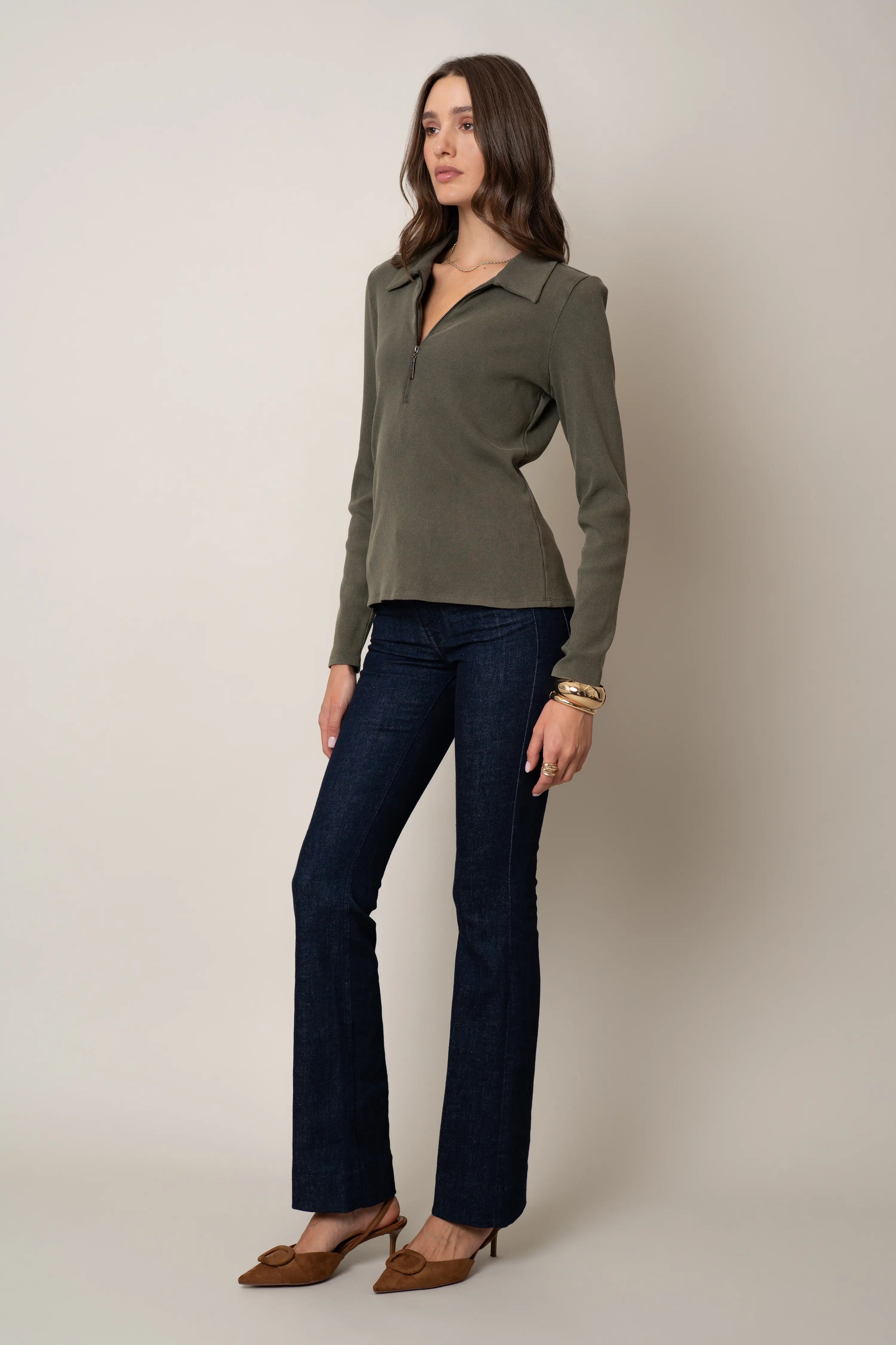 The Half-Zip Collared Knit