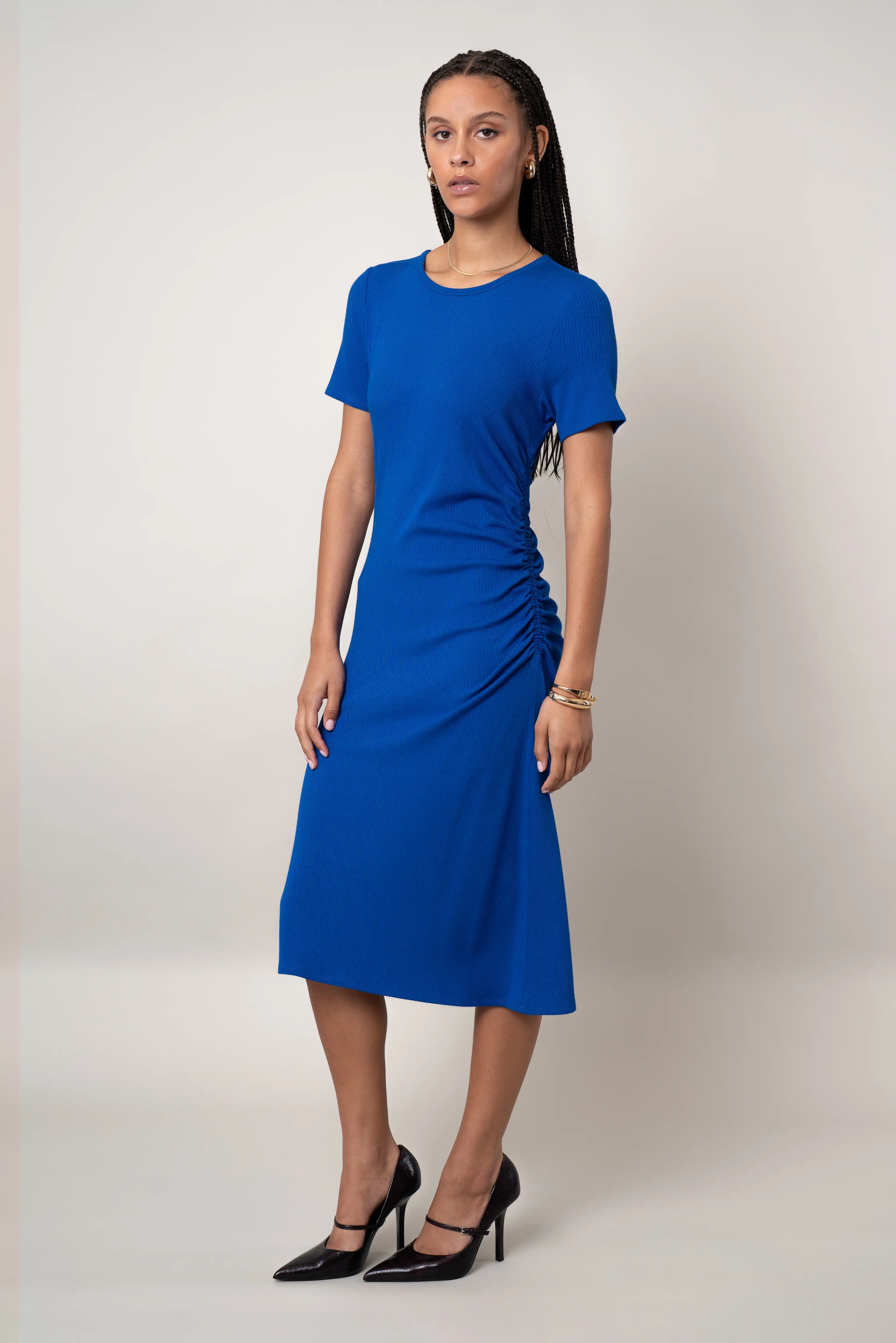 The Classic Ribbed Midi Dress