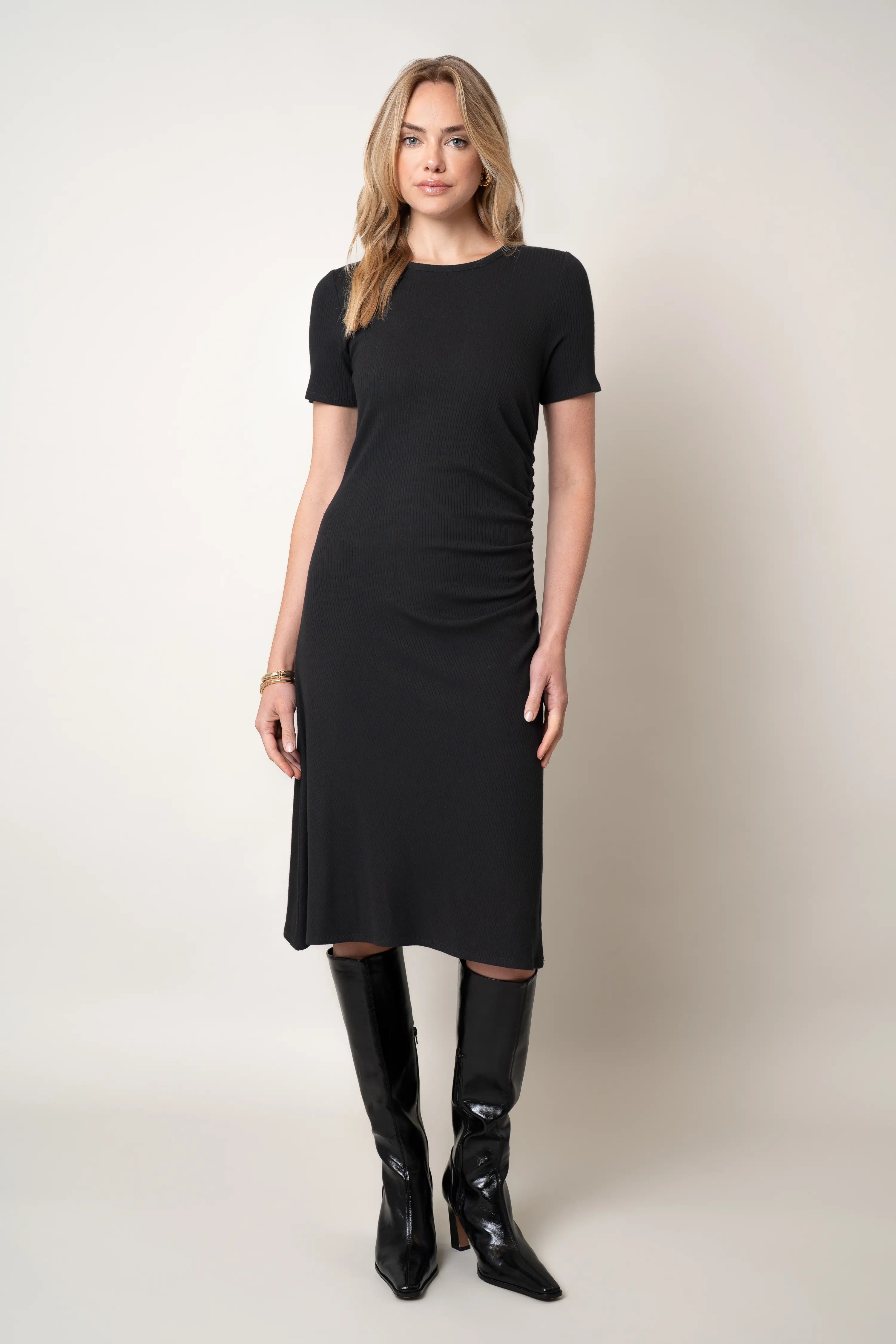 The Classic Ribbed Midi Dress